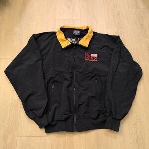 2002 US Open Bethpage Black Adult Large Windbreaker Full Zip Jacket USA